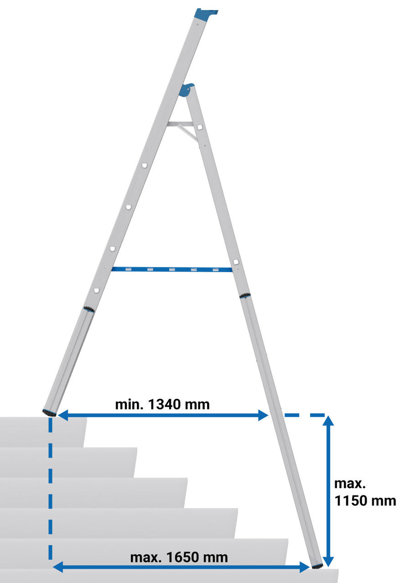Teleskop Stufen-/ StehLeiter
