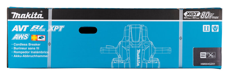 Akku Abbruchhammer 2x40V – 2x40V=80Vmax • HEX 28,6 mm • 72,8 J • 4 400 W