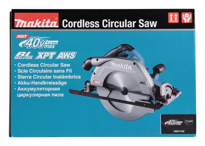 Akku Handkreissäge 235mm 40vmax AWS Bl2x Bl4050f + Dc40ra + Koffer – 260-270 mm