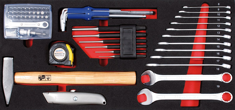 Schlüssel und Werkzeug Einlage 49tlg zu Werkzeugkoffer 5902