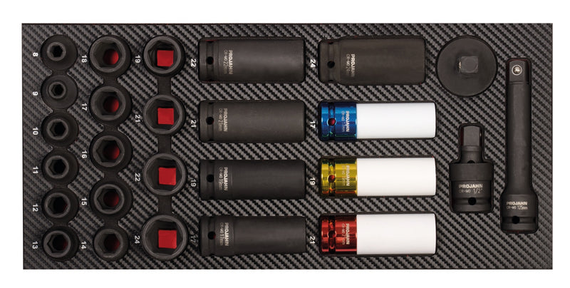 1/2" Schlagnuss Einlage 30tlg