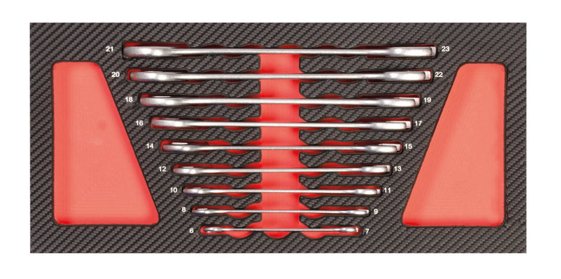 Doppelgabelschlüssel Einlage 9tlg