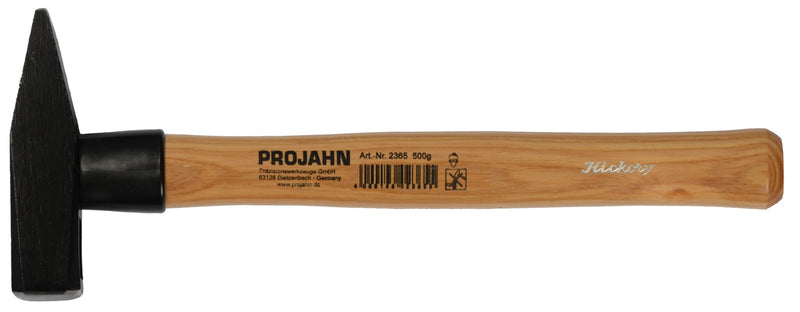 Schlosserhammer mit Stielschutzhülse aus Kunststoff und Hickory Stiel