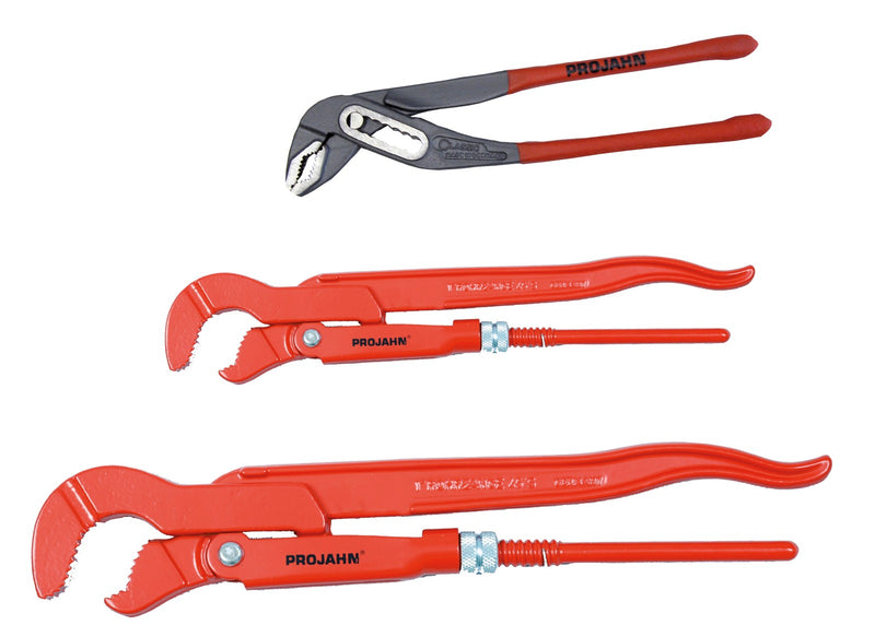 Rohrzangen Satz 3tlg.