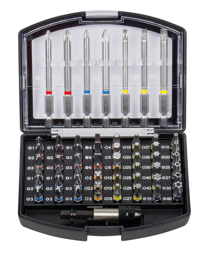 1/4" Bit Box mit markierten Bits 15tlg
