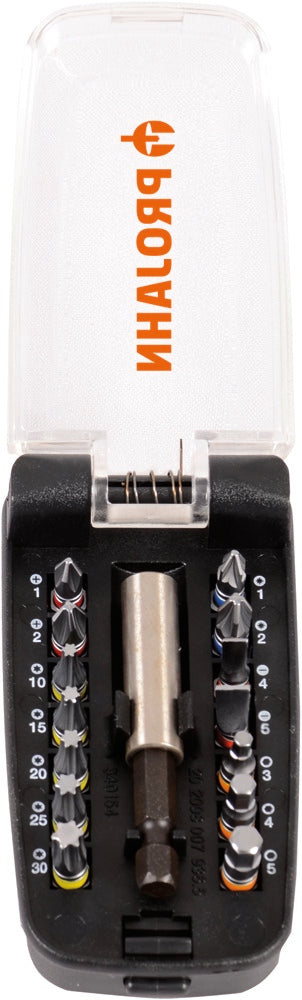 1/4" Bit Box mit markierten Bits 15tlg