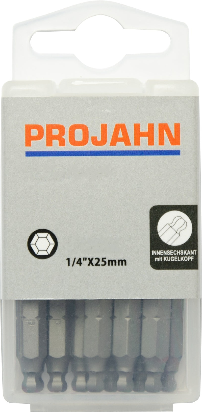 1/4" Kugelkopf Bit L25 mm 10er Pack