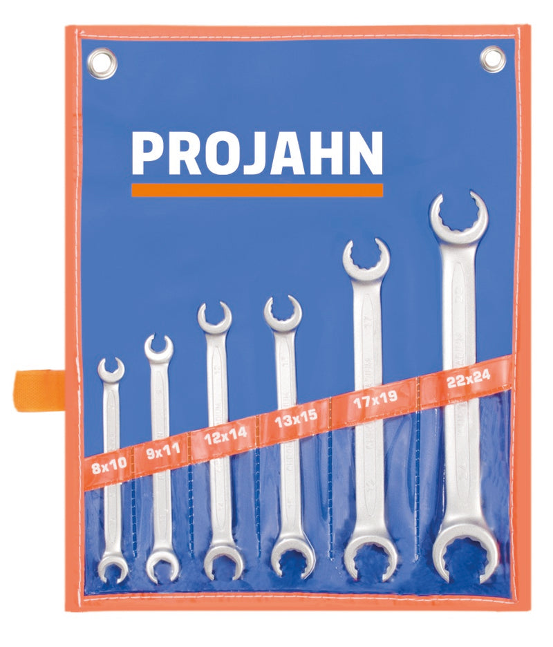 Offener Doppelringschlüssel Satz metrisch 6tlg 8 x 10 - 9 x 11 - 12 x 14 - 13 x 15 - 17 x 19 - 22 x 24 mm