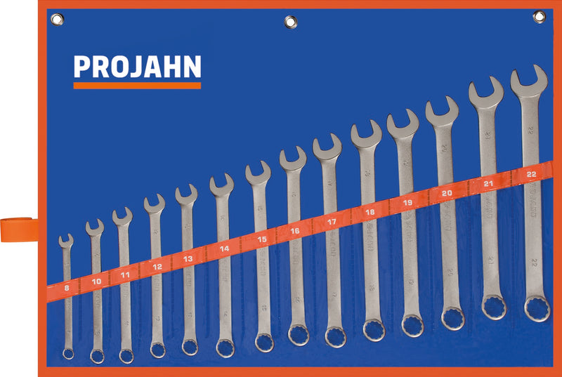 Gabelringschlüssel Set lang 14tlg 8 - 10 - 11 - 12 - 13 - 14 - 15 - 16 - 17 - 18 - 19 - 20 - 21 - 22 mm