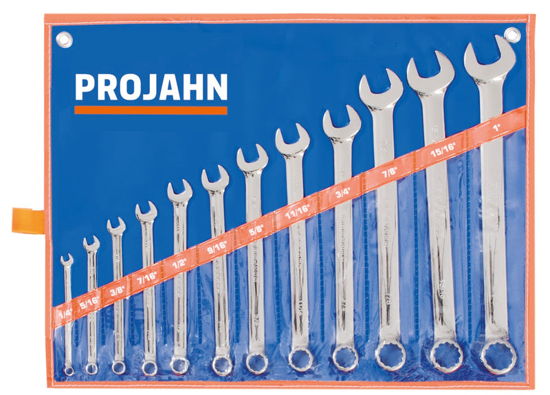 Gabelringschlüssel Set Zoll 12tlg 1/4" 5/16" 3/8" 7/16" 1/2" 9/16" 5/8" " 3/4" 7/8" 15/16" 1"