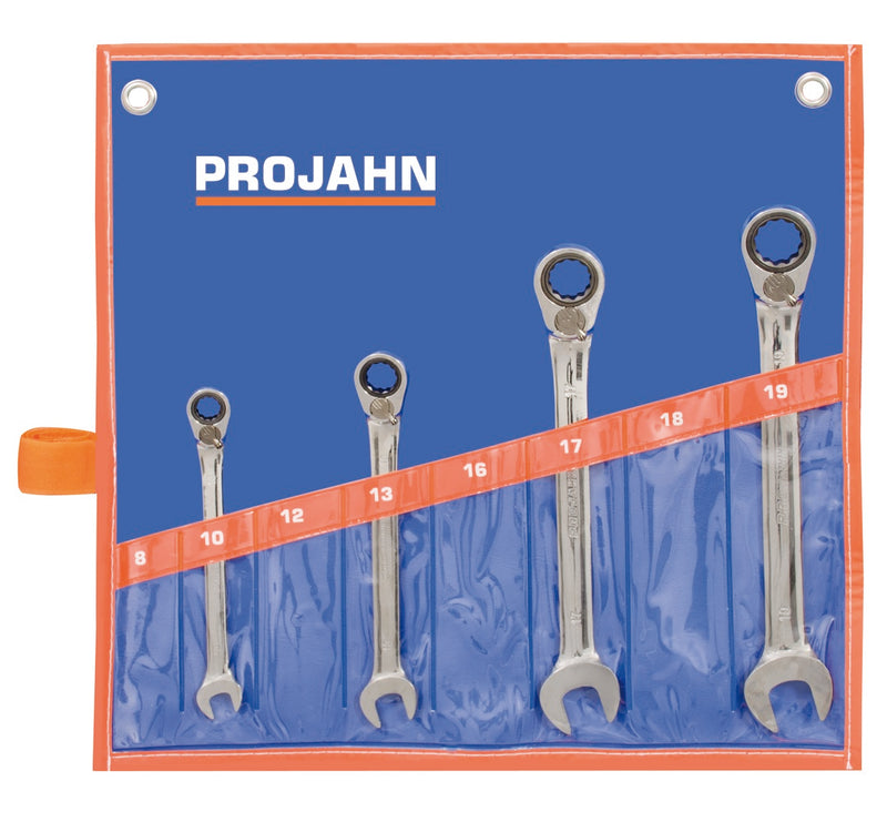 GearTech Satz umschaltbar in Rolltasche 4tlg 10 - 13 - 17 - 19 mm