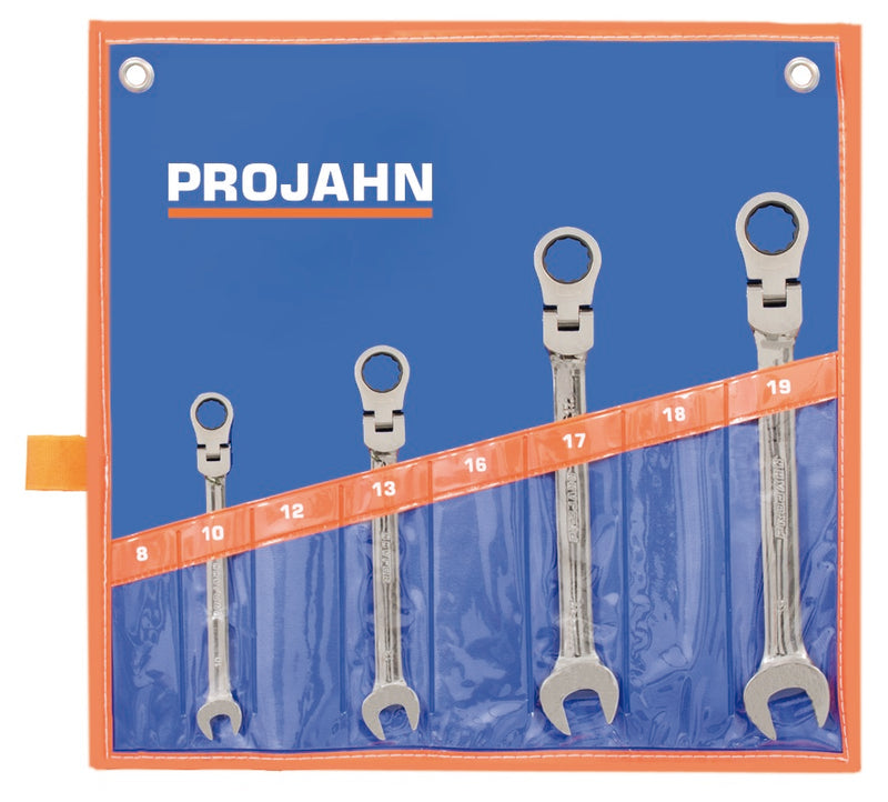 GearTech Schlüssel Satz flexibel Rolltasche 4tlg 10 - 13 - 17 - 19 mm