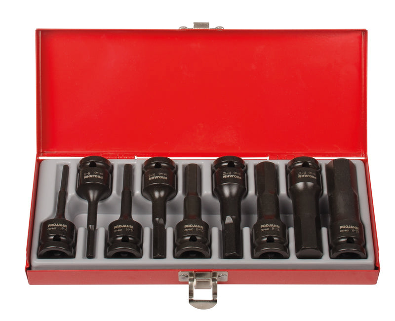 1/2" Schlag Stecknuss Innen-6kant Satz 4 - 19 mm