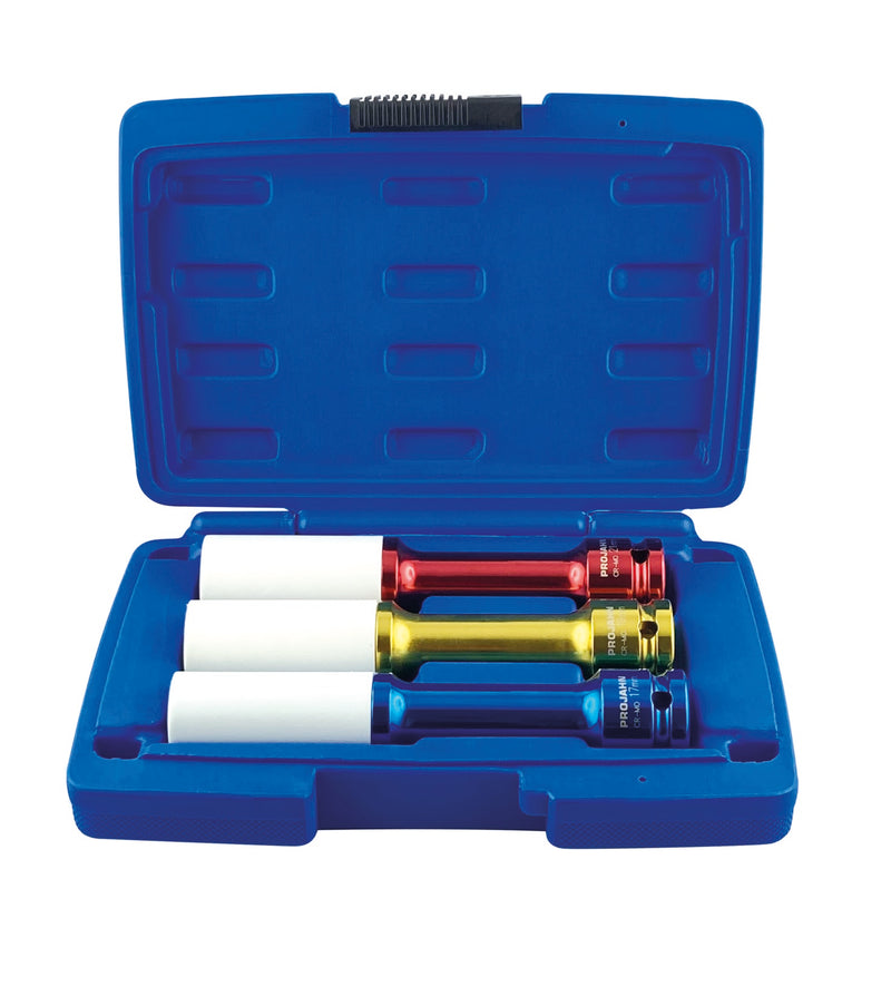 1/2" Extra Tiefe Schlagnuss Satz f. Alufelgen 3tlg