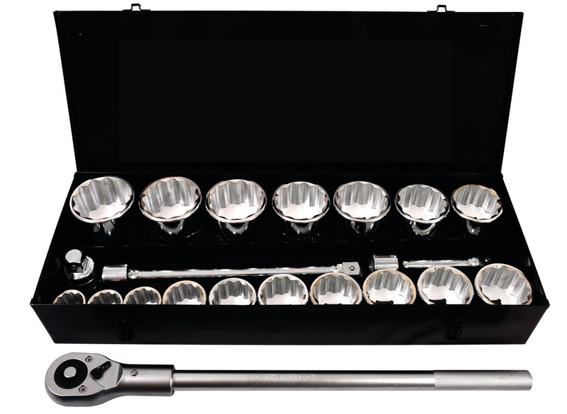 1" Steckschlüssel Koffer 22tlg