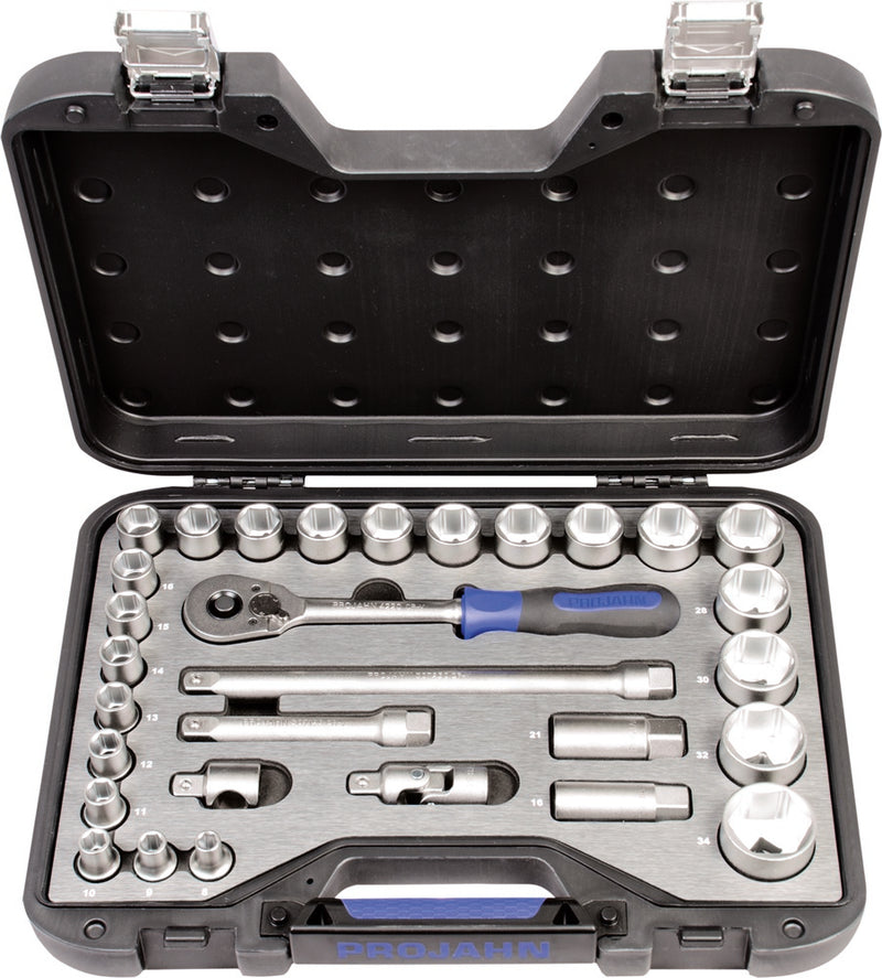 1/2" PROJAHN professional Steckschüssel-Koffer 30-teilig