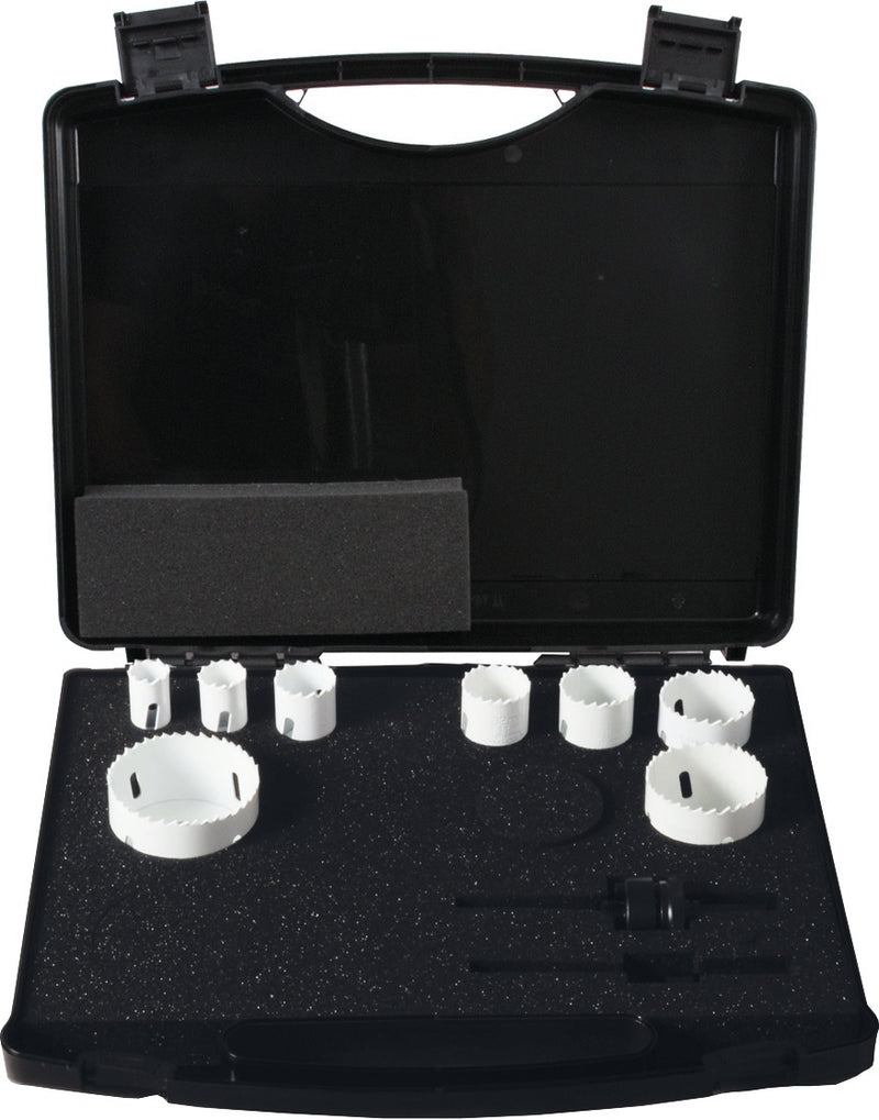 BiMetall Lochsägen-Koffer "Elektro N" 10tlg