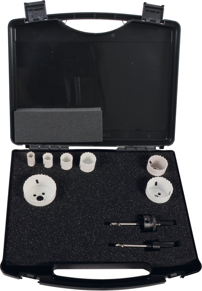 BiMetall Lochsägen-Koffer "Elektro II" 9tlg