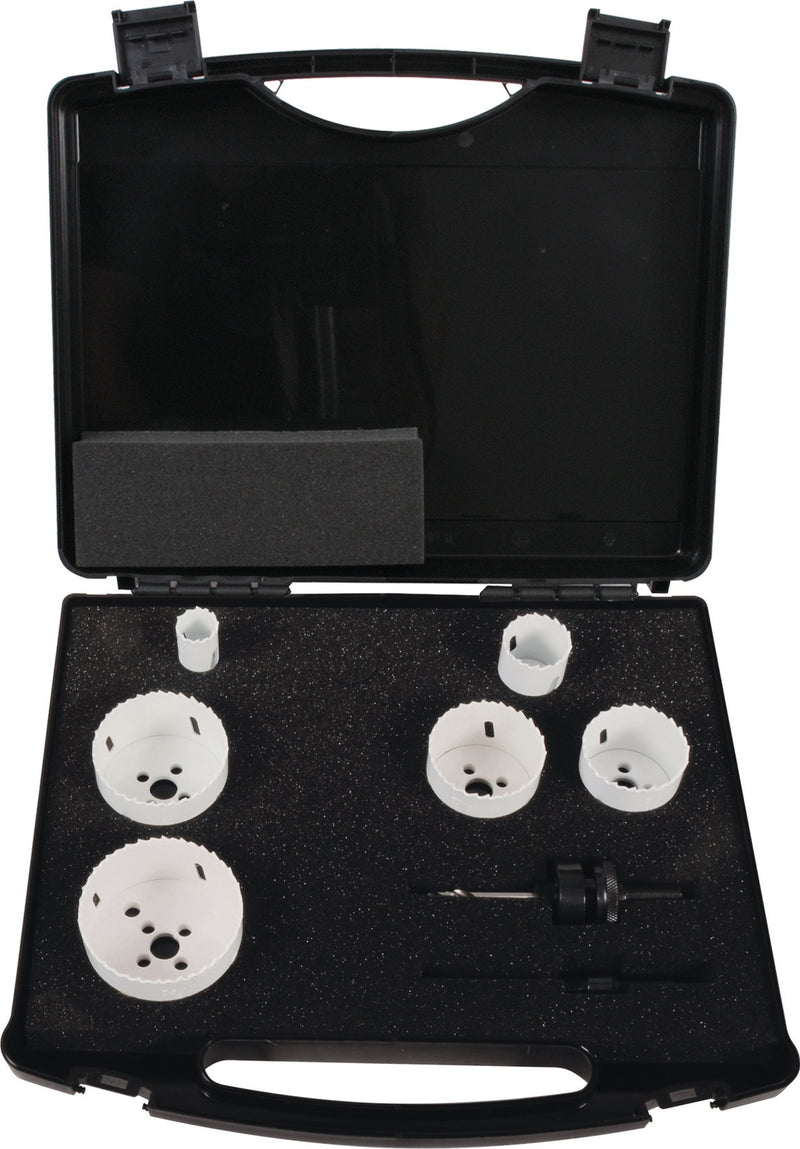 BiMetall Lochsägen-Koffer "Elektro I" 8tlg