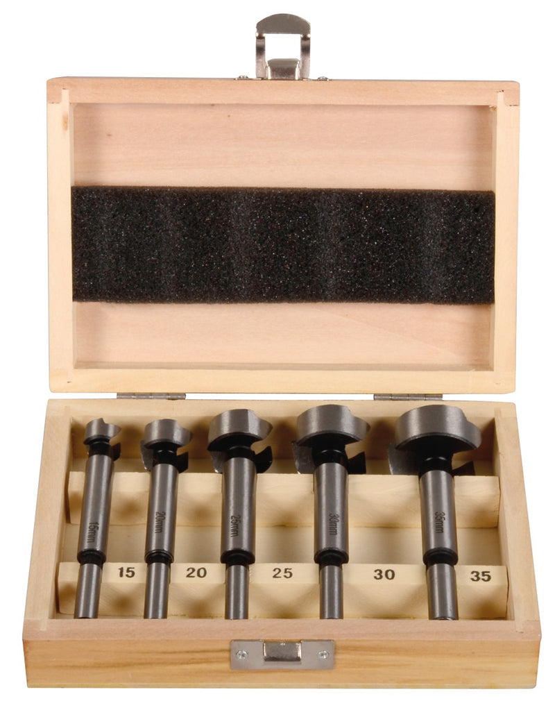 Forstnerbohrer Kassette 5tlg /25 30/35 mm ECO, ungezahnt