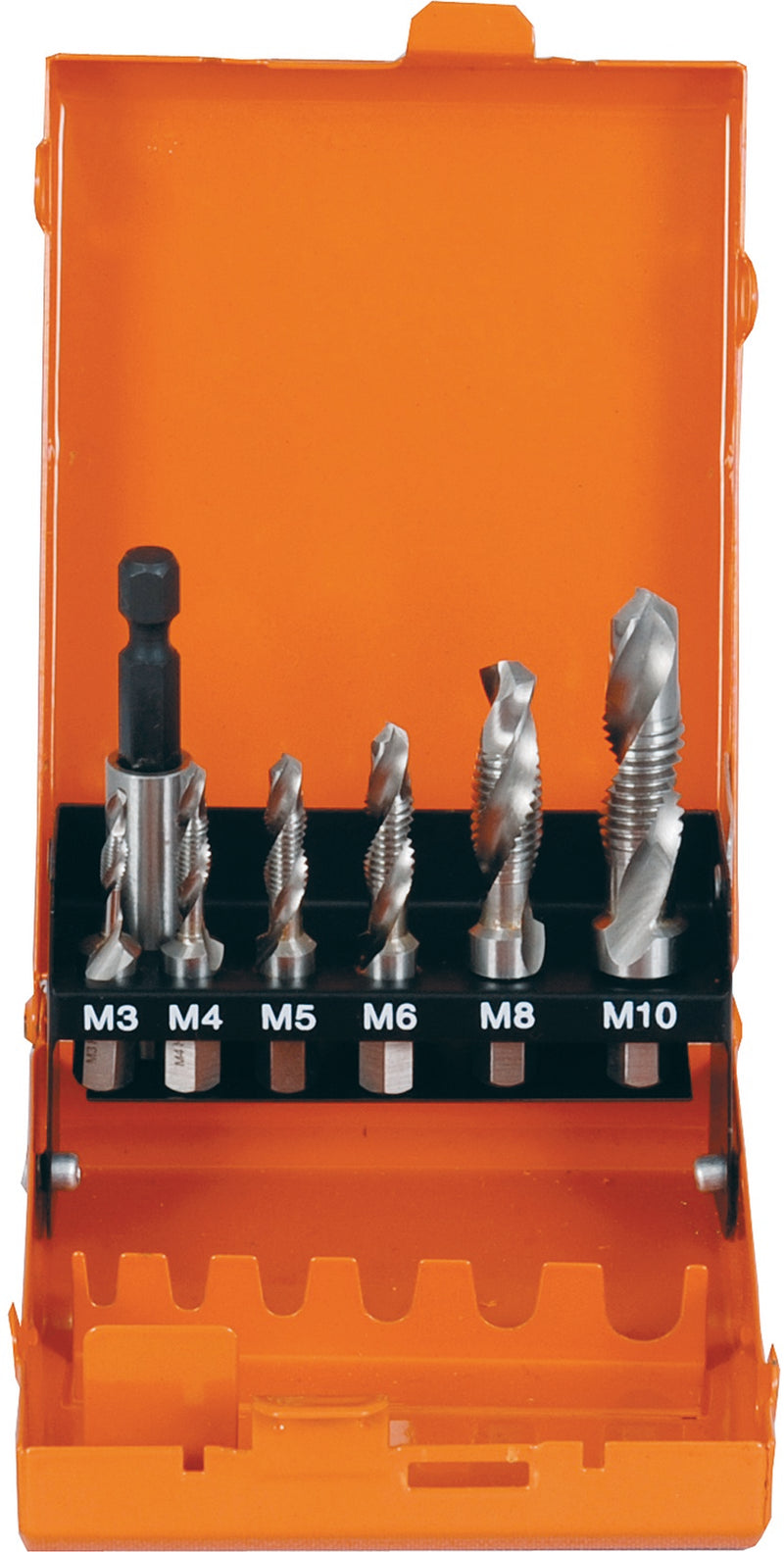 Kombi Gewindebohrer Bit Satz HSS-G 7tlg M3-M10