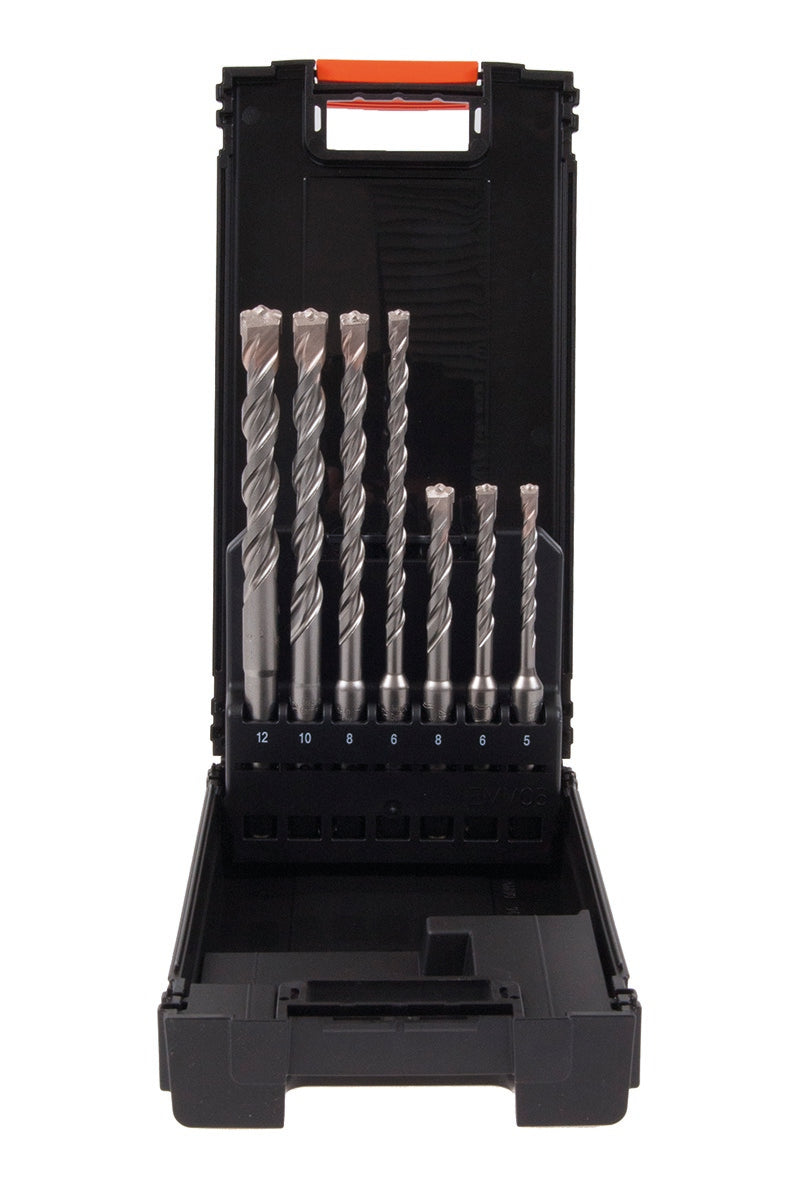 Hammerbohrer ROCKET 3 Kassette 7tlg 5-12 mm in ABS Kassette