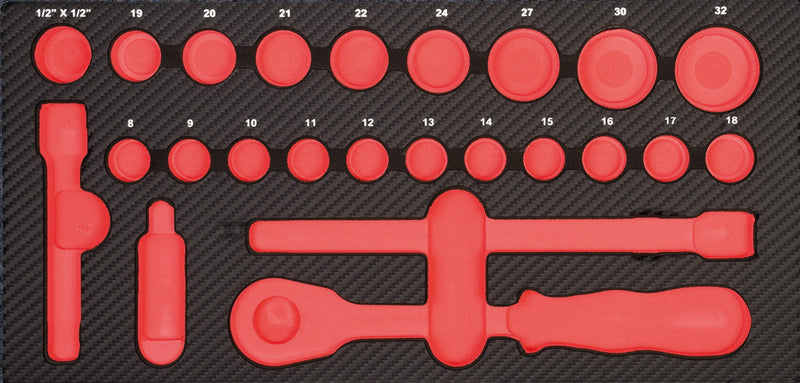 ProForm Einlage leer f. 1/2" Werkzeug Satz