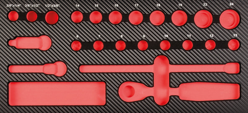 ProForm Einlage leer f. 3/8" WerkzeugSatz