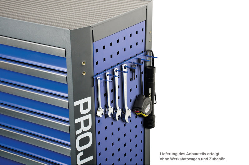 Zubehör Werkstattwagen mit Vierkantlochung Hakenleiste für 7 Teile