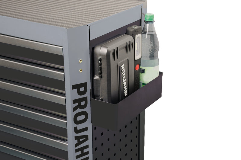 Zubehör Werkstattwagen mit Vierkantlochung Multifunktionsablage tief Schwarz