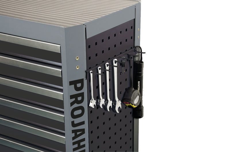 Zubehör Werkstattwagen mit Vierkantlochung Hakenleiste für 7 Teile