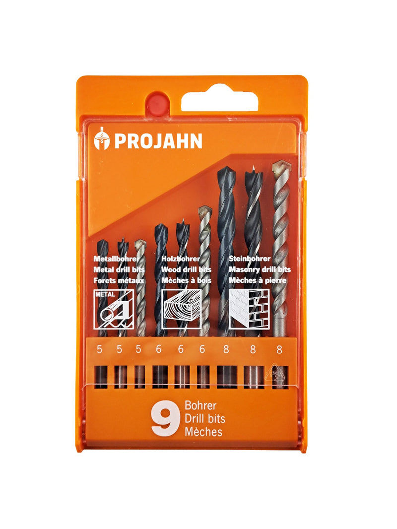 Kunststoffkassette Stahl/Stein/Holz 9tlg 5-8 mm