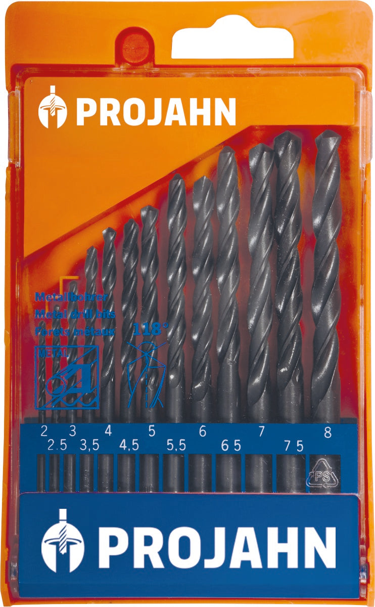 Kunststoffkassette HSS 13tlg 2-8/0,5 mm