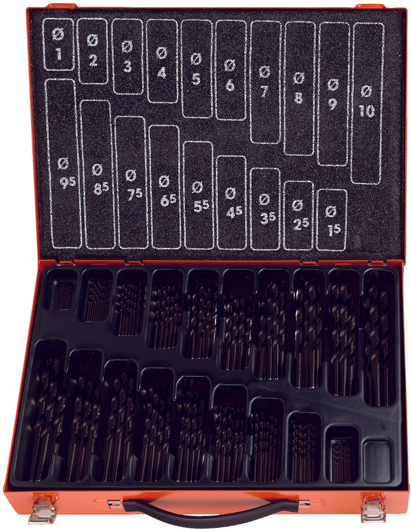 Bohrer-Magazin HSS-R 170tlg 1-10/0,5 mm ECO