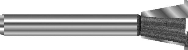Grat-/Zinkenfräser mit Vorritze D 14,3  mm, L 49,5 mm, L2 13,5 mm
