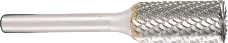 Hartmetallfräser, Form B Zylinder mit Stirnverzahnung, Kreuverzahnung