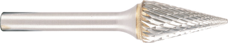 Hartmetallfräser, Form M Spitzkegel 14°, Kreuzverzahnung