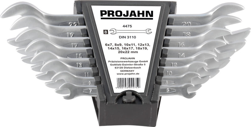 Doppelgabelschlüssel Set 8tlg 6x7 8x9  12x13 14x15 16x17 18x19 20x22