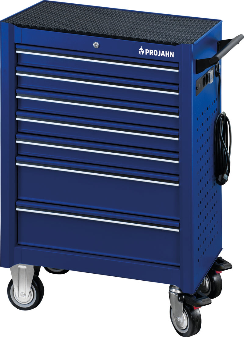 Werkstattwagen UNIVERSE mit E-Power Elektroverteiler mit 7 Schubfächern