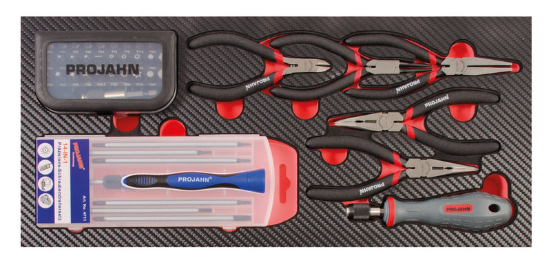 Bestückter Werkstattwagen UNIVERSE + E-Power Elektroverteiler + Werkstattwagenaufsatz UNIVERSE + Dosenhalter + Papierrollenhalter + 379-tlg. Bestückung