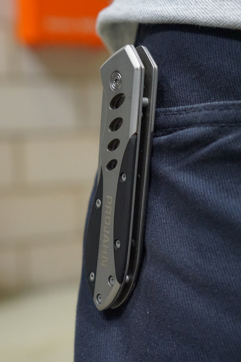 Klappmesser mit PROJAHN Logo Edelstahl