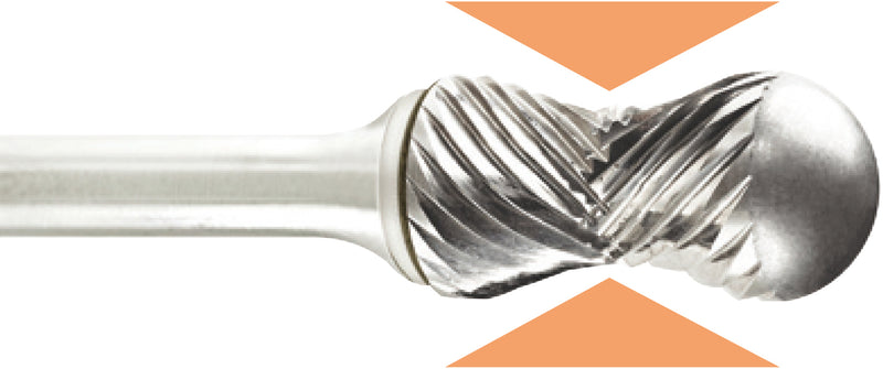 Hartmetallfräser, Form X Multikantenfräser, Standardverzahnung