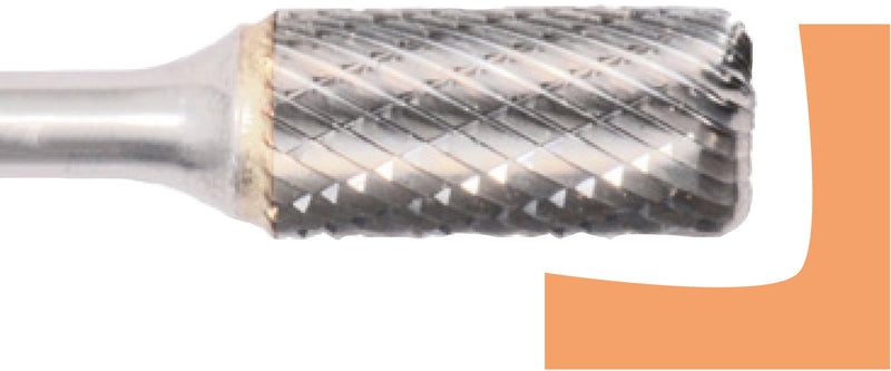 Hartmetallfräser, Form B+ Ecken Radius, Kreuzverzahnung