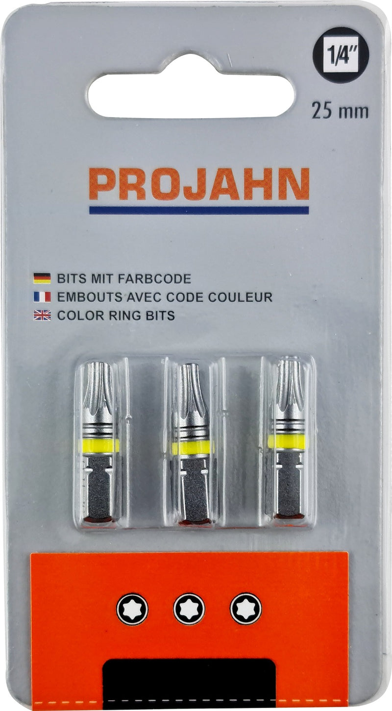1/4" markierter Bit L25 mm TX 3er Pack