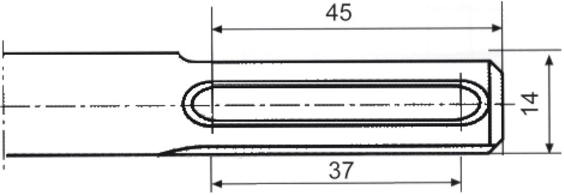 Hohlmeissel SDS-top 22x250 mm