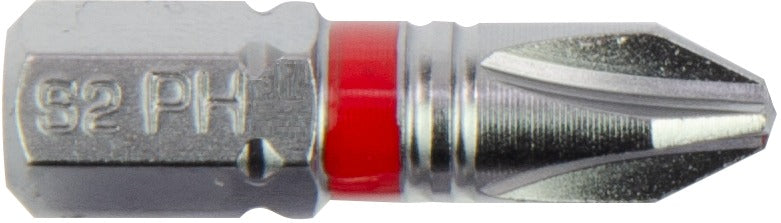 1/4" markierter Bit L25 mm Phillips 10er Pack