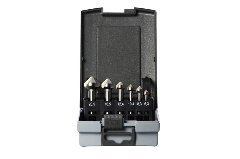 Kegelsenker-Set ECO 6-tlg. Ø 6,3-8,3-10,4-12,4-16,5-20,5 mm