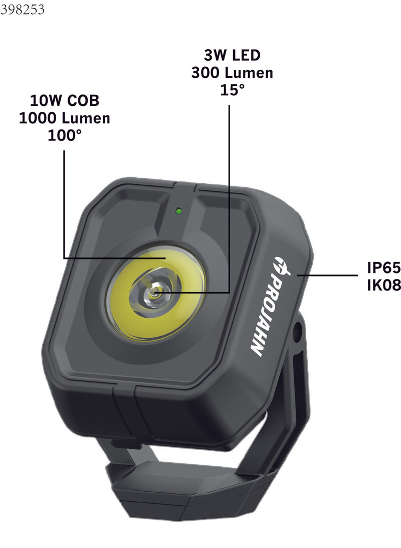 Projahn Power LED Akku Hand-Arbeitslampe