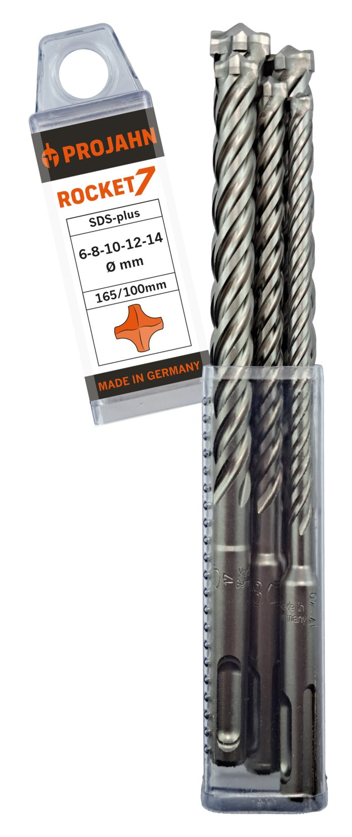 ROCKET 7 SDS-plus Set 5-tlg. Ø 6-8-10-12-14x165 mm