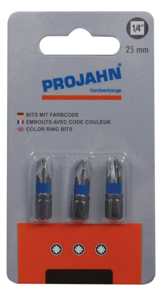 COLOR Bit für Kreuzschlitz-Schrauben PZ 1/4"